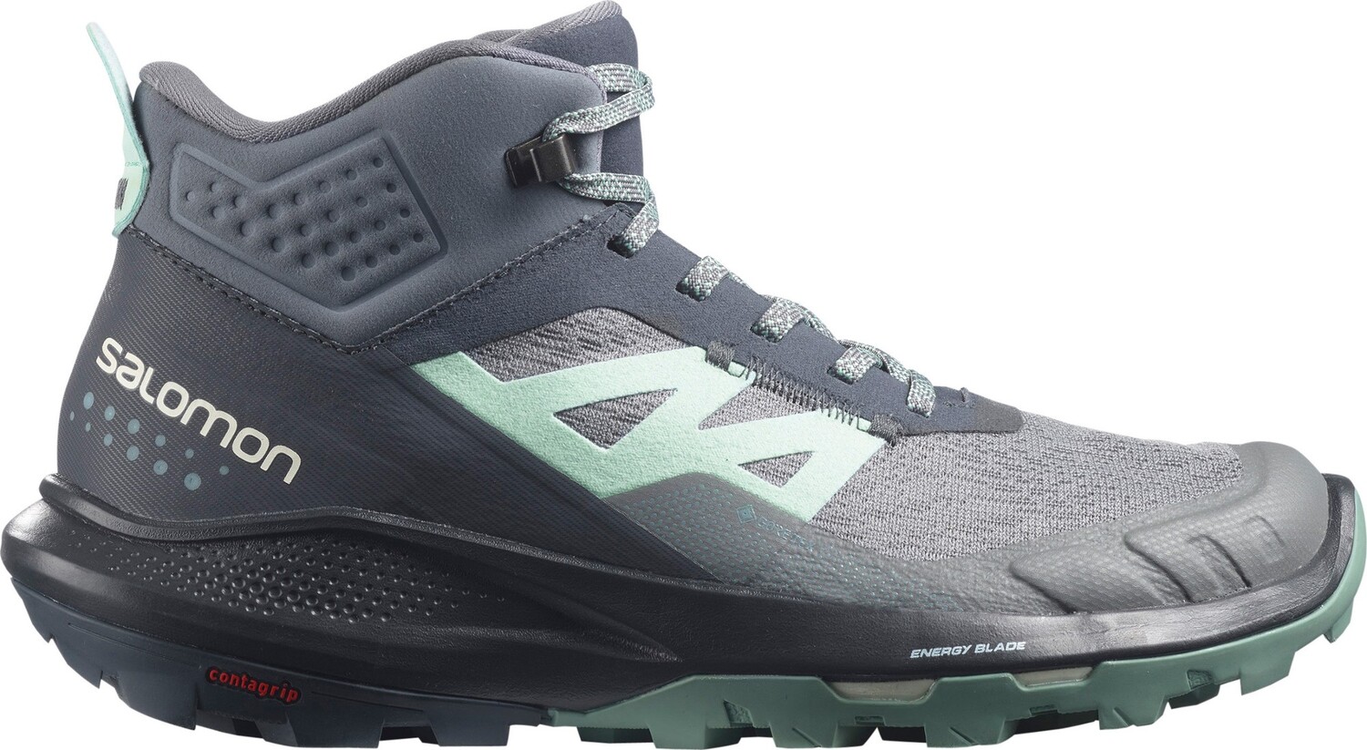 

Походные женские кроссовки Salomon OUTpulse Mid Gore-Tex, серый