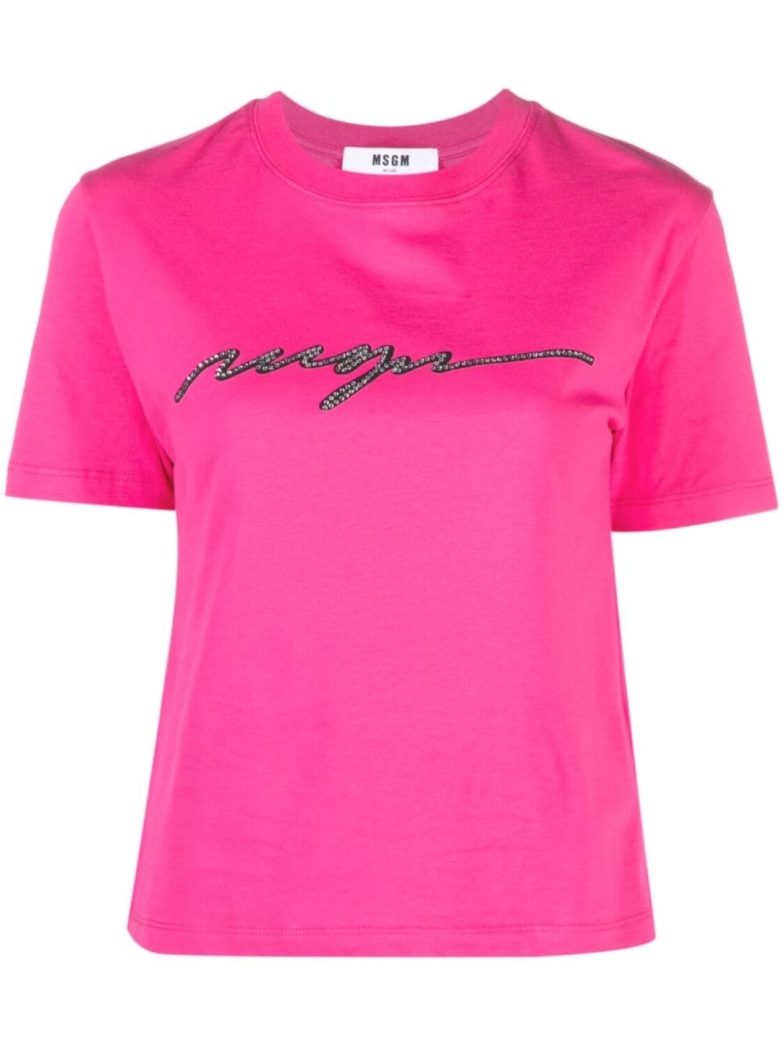 

MSGM футболка с логотипом, розовый