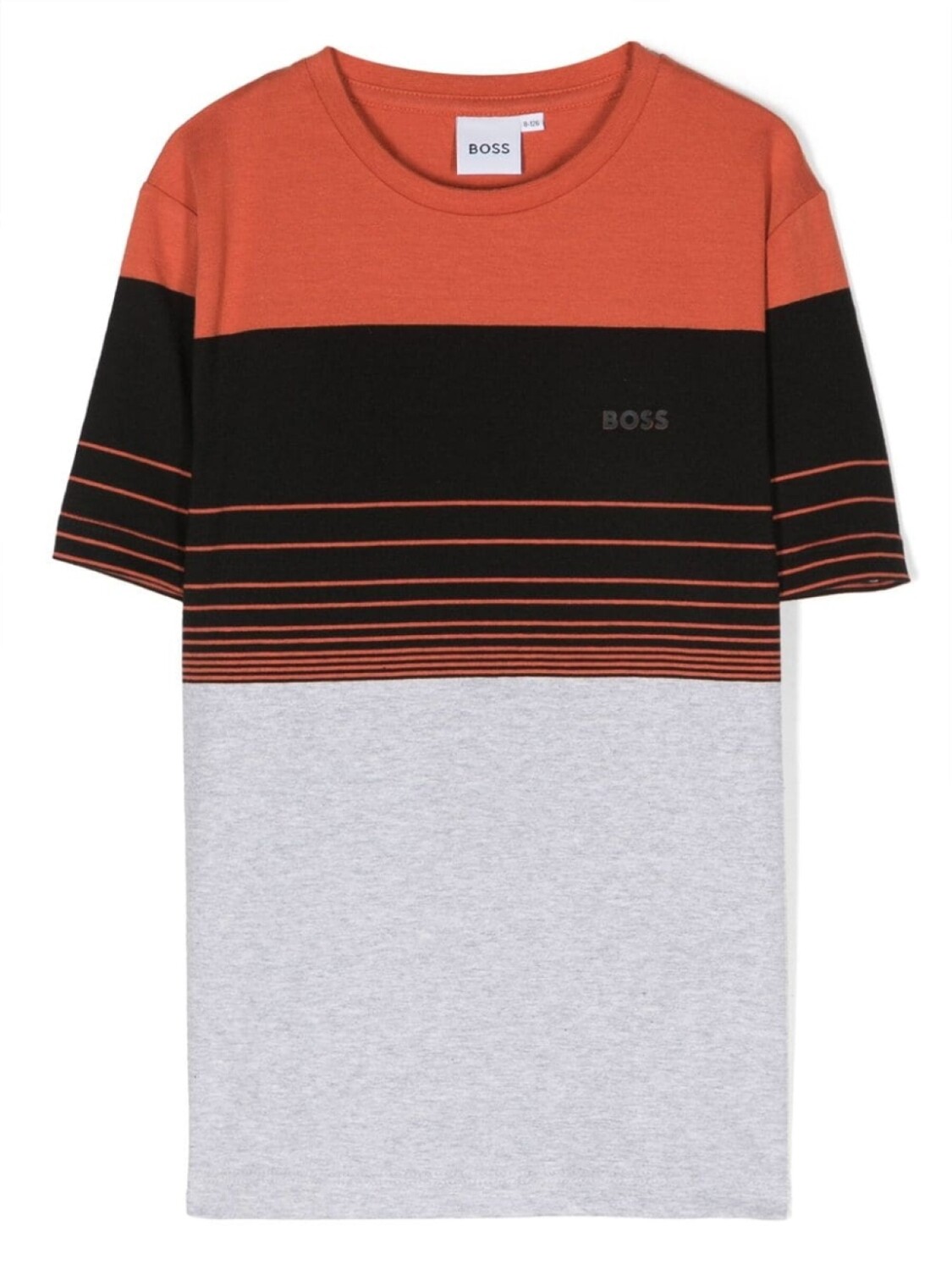 

BOSS Kidswear футболка в полоску, оранжевый