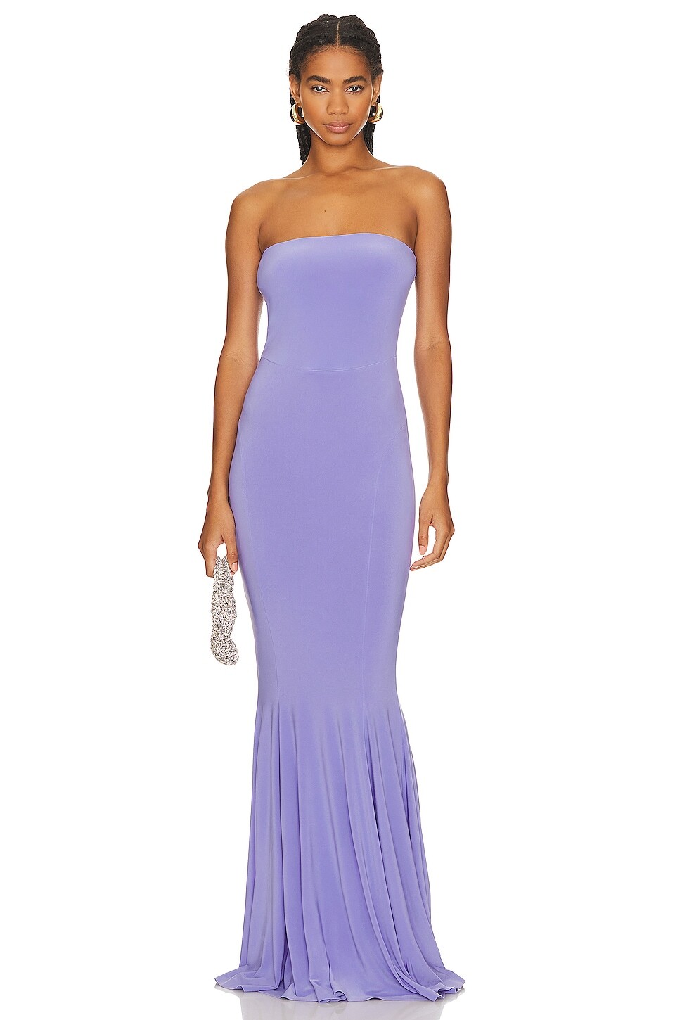 

Платье Norma Kamali Strapless Fishtail Gown, сиреневый