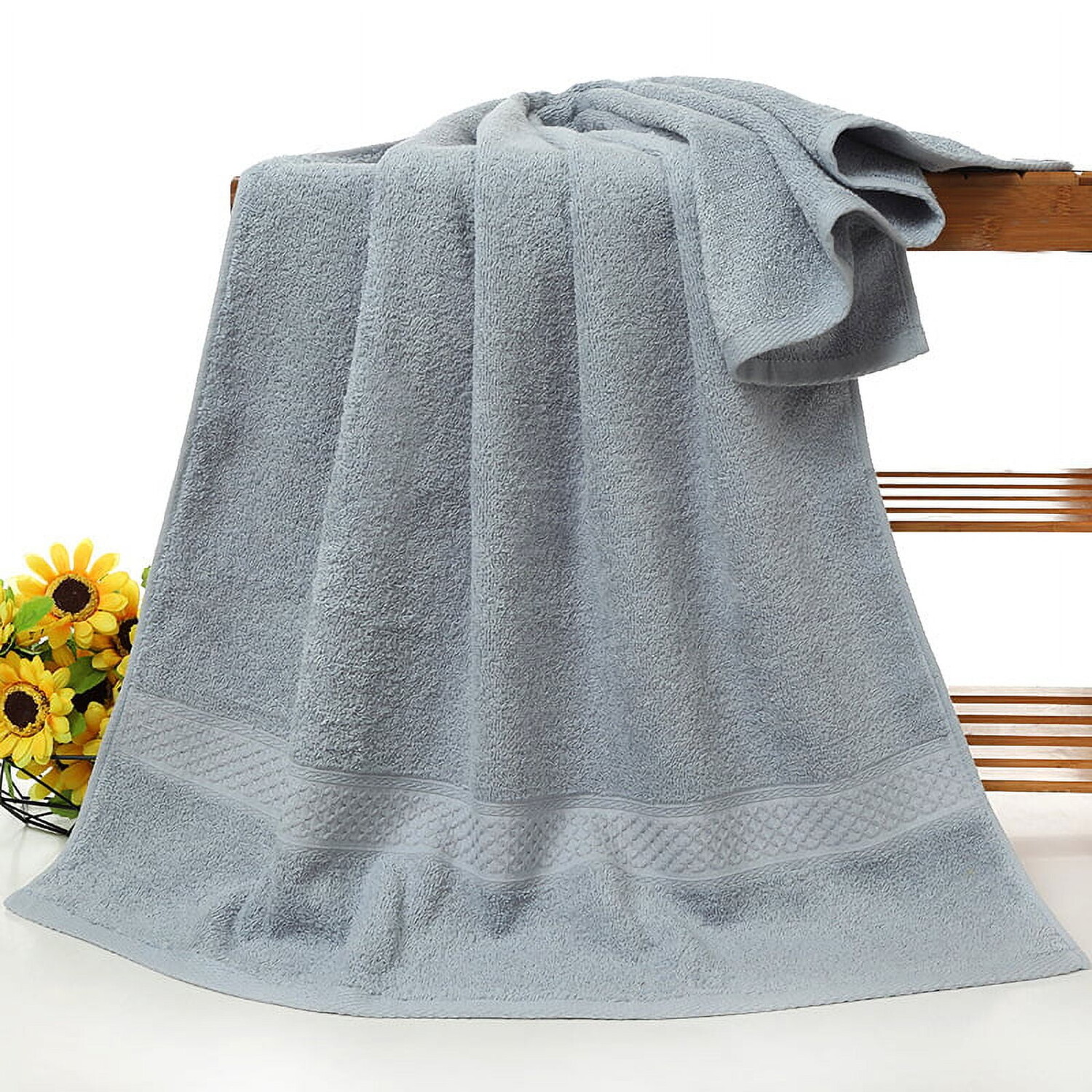 

Хлопковое банное полотенце Namzi 27,56x55,12 дюйма 6 шт, серый