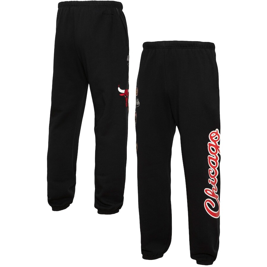 

Джоггеры Mitchell & Ness Chicago Bulls, черный