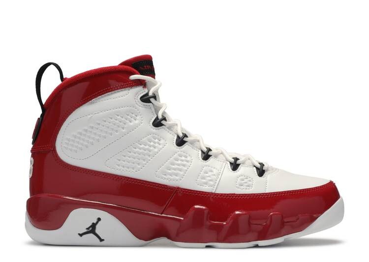 

Кроссовки AIR JORDAN 9 RETRO 'GYM RED', белый, Белый;серый