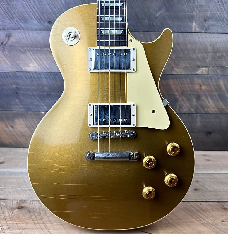 

Электрогитара Gibson Custom Shop Murphy Lab 1957 Les Paul Goldtop Ultra Light Aged - Double Gold 731510