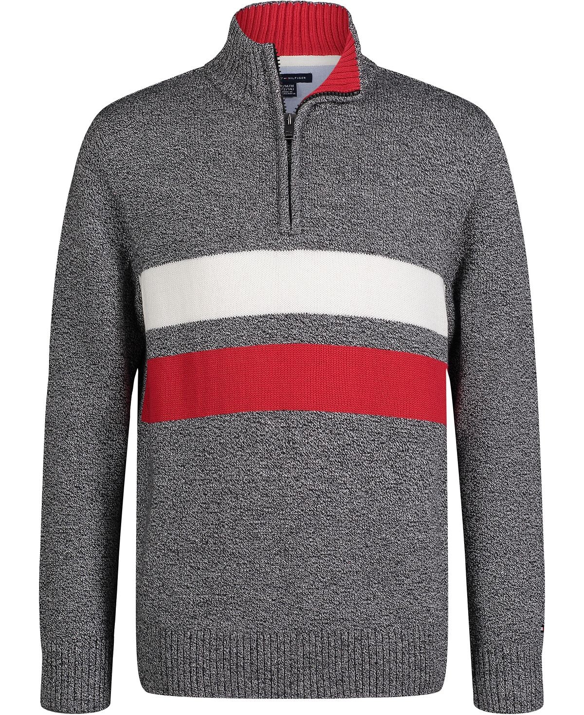 

Свитер с молнией в длинную полоску Little Boys Tommy Hilfiger