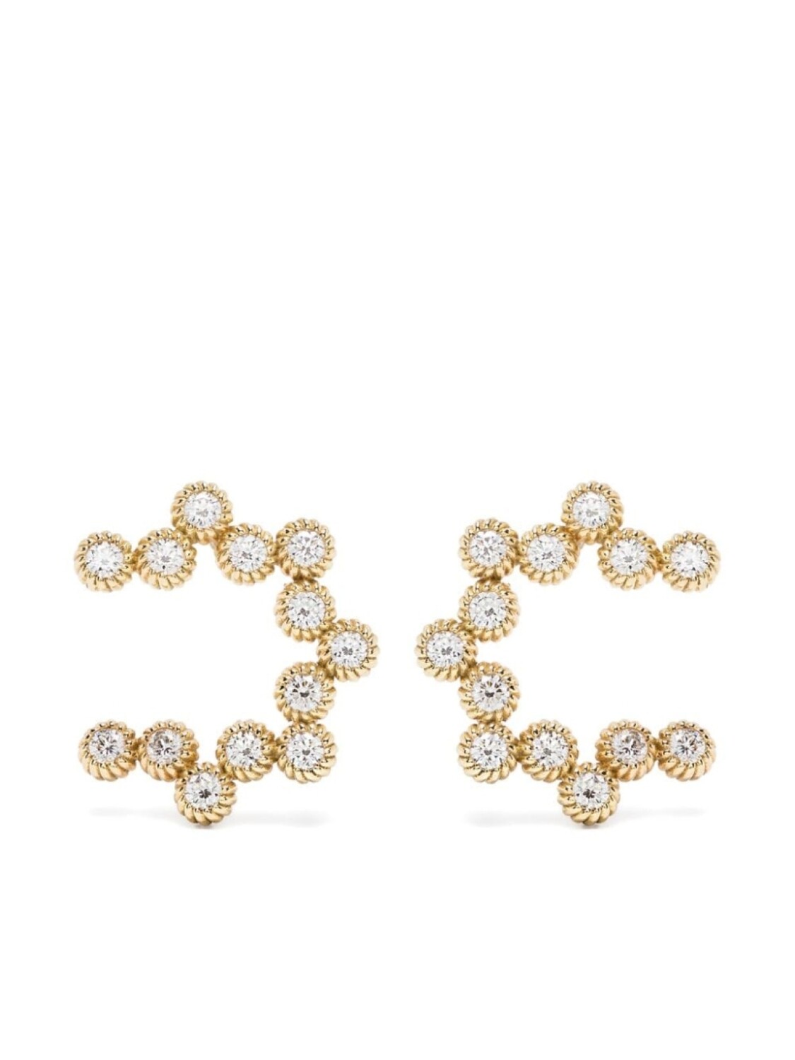 

Серьги Cabo Sun из желтого золота с бриллиантами LEANDRA, золотой