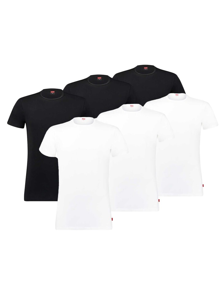 

Футболка Levi´s 6er Pack, белый/черный