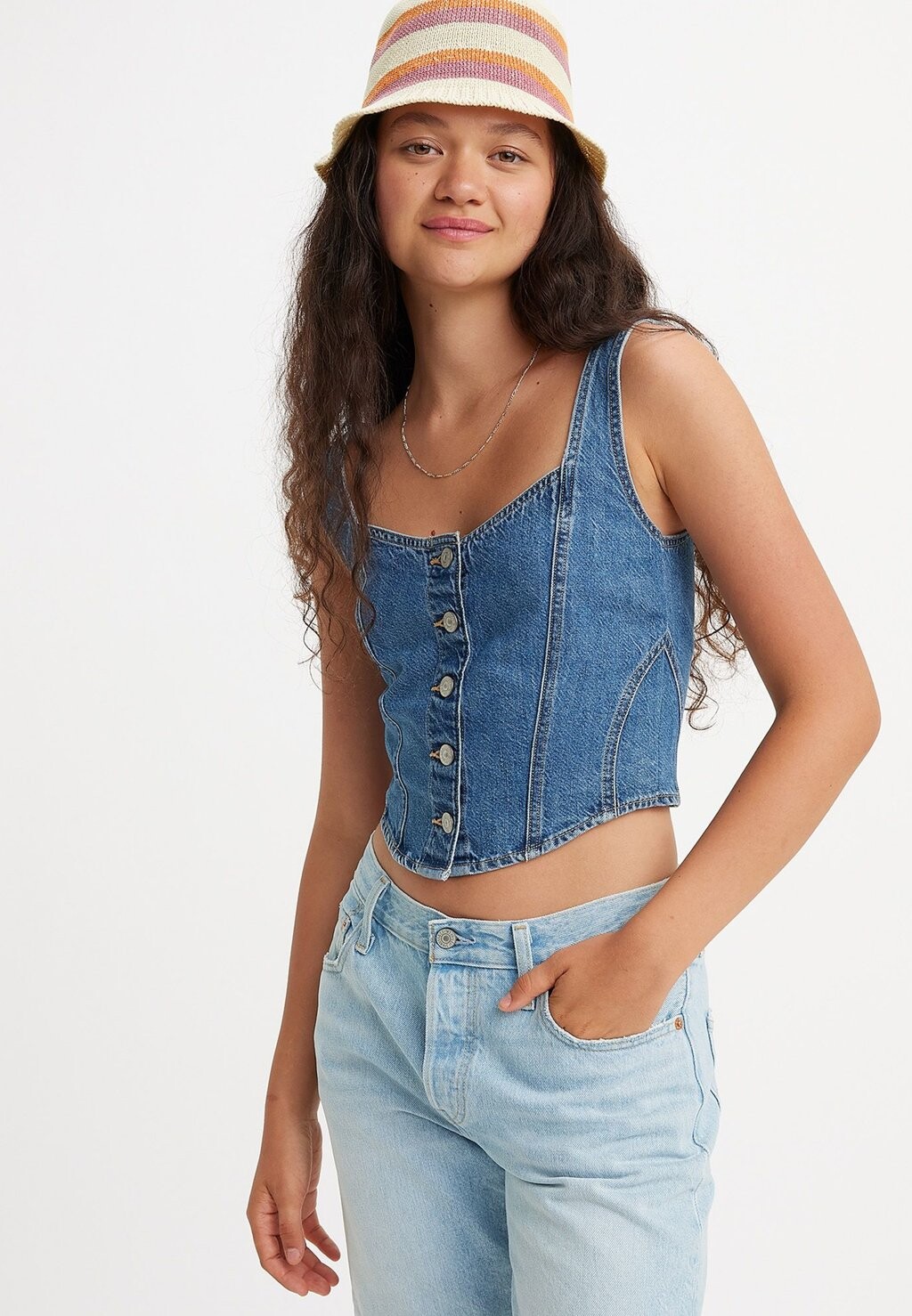 

Блузка Alani Corset Levi's, цвет hold my purse 2