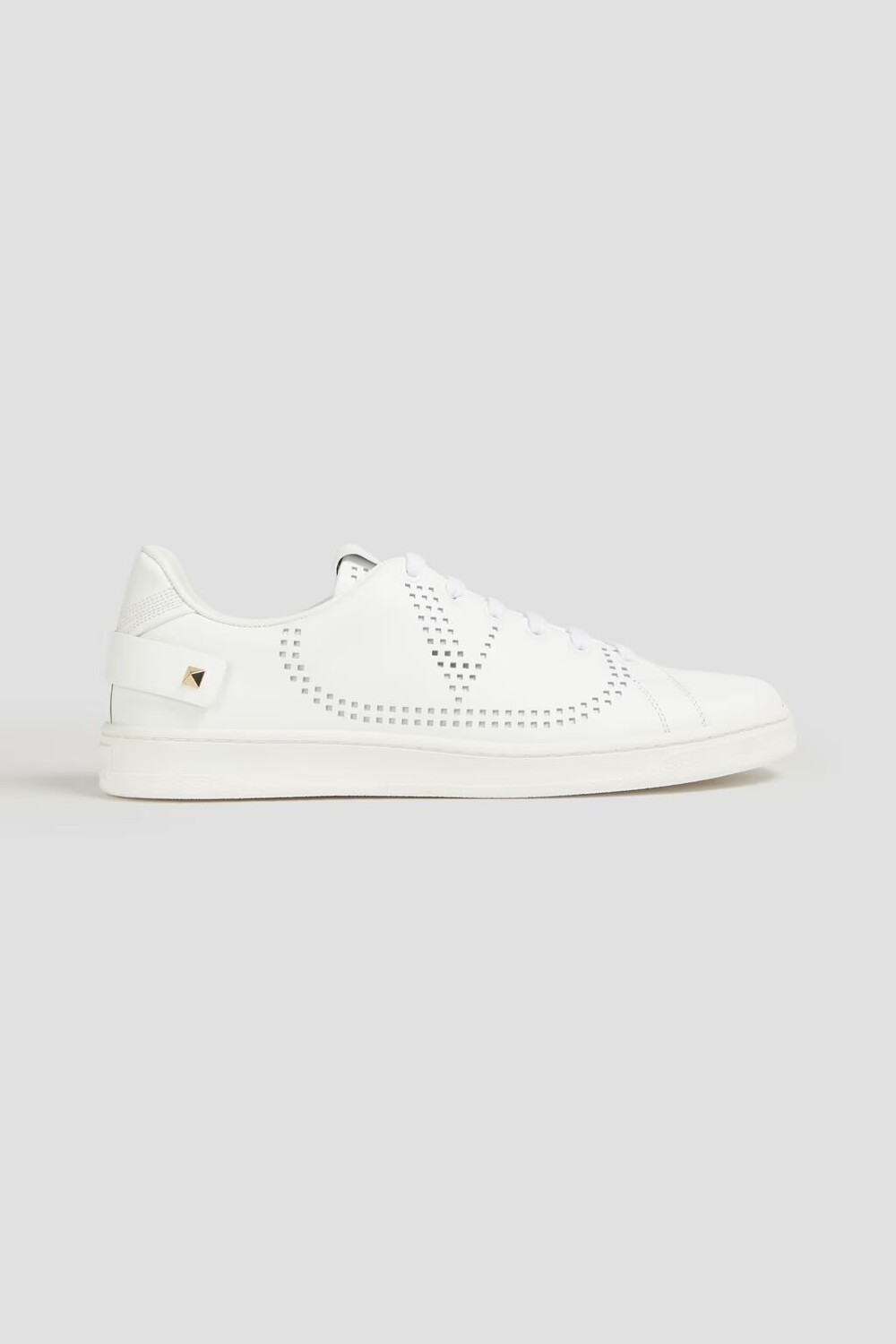 

Кроссовки из кожи с лазерной резкой Valentino Garavani, белый