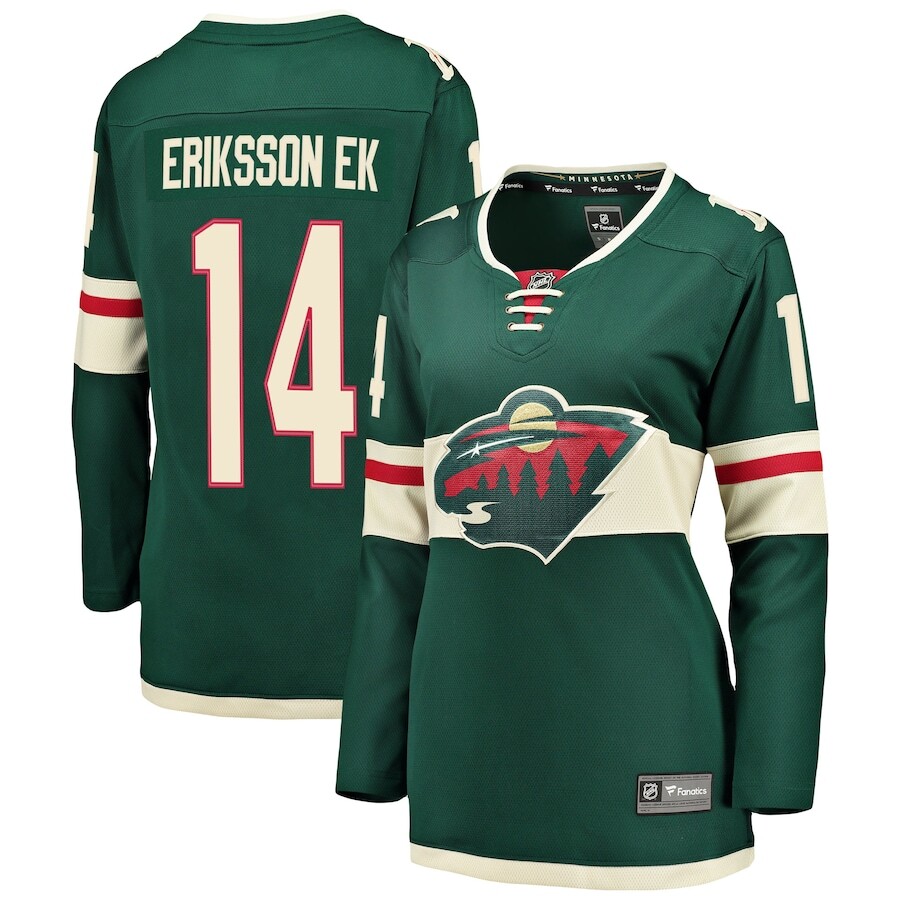 

Джерси Fanatics Branded Minnesota Wild, зеленый