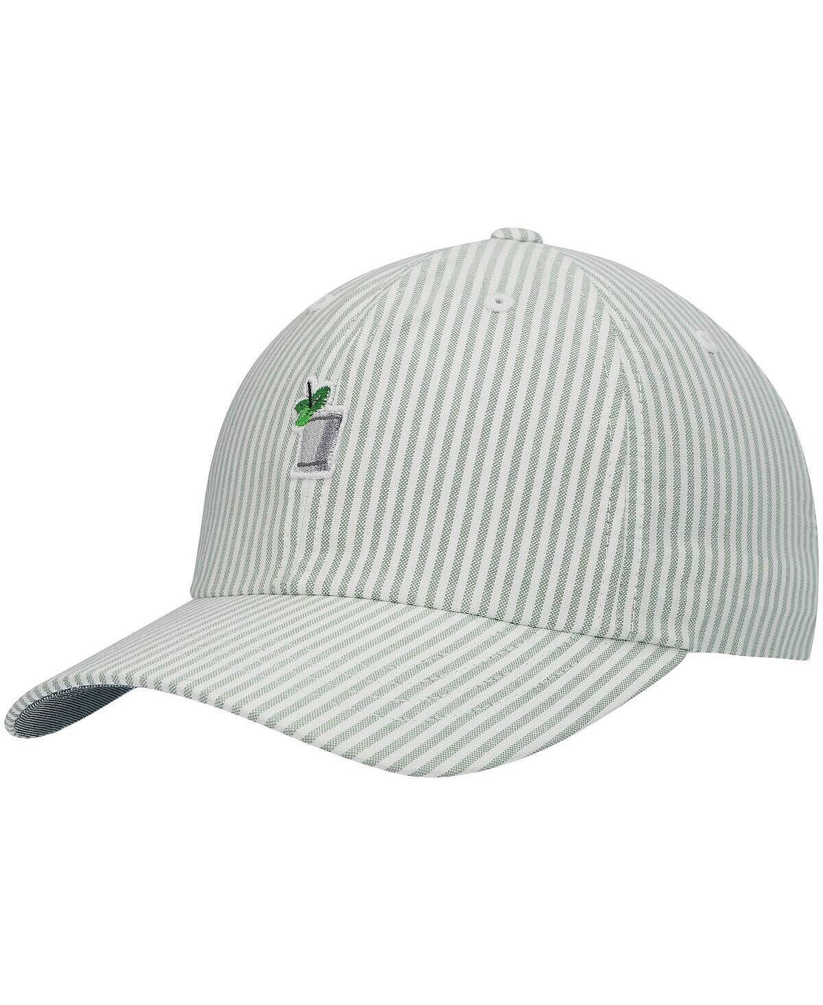 

Зеленая женская оксфордская шляпа в полоску Kentucky Derby Julep Icon Ahead