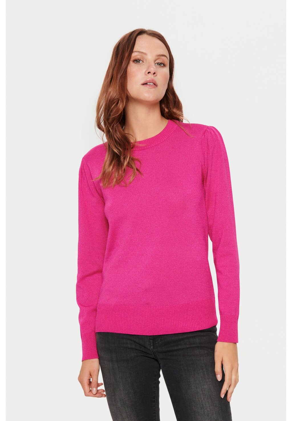 

Свитшот Saint Tropez KILA LS SHIMMER, федора фуксия