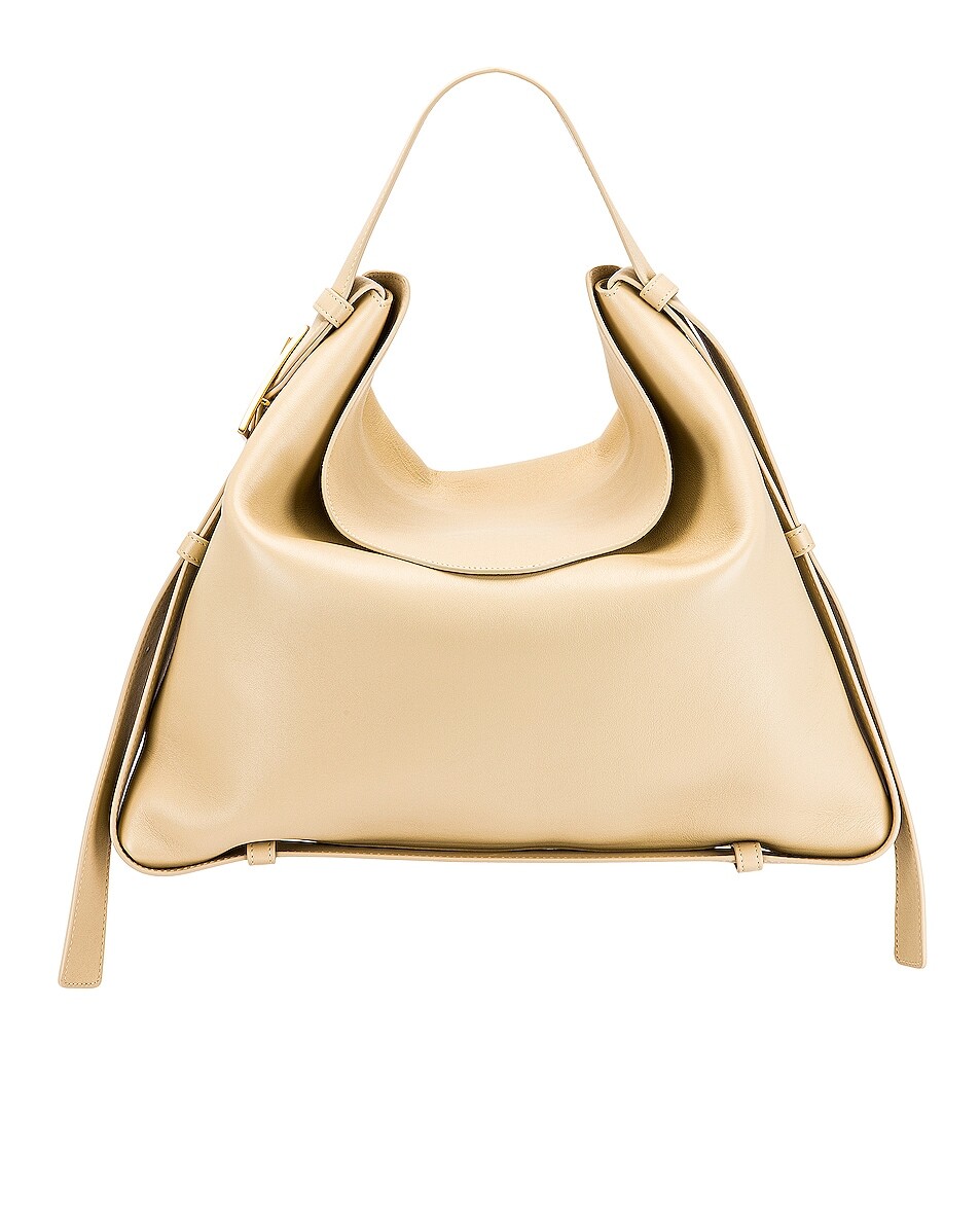 

Сумка-хобо Bottega Veneta Shoulder, цвет Porridge & Gold