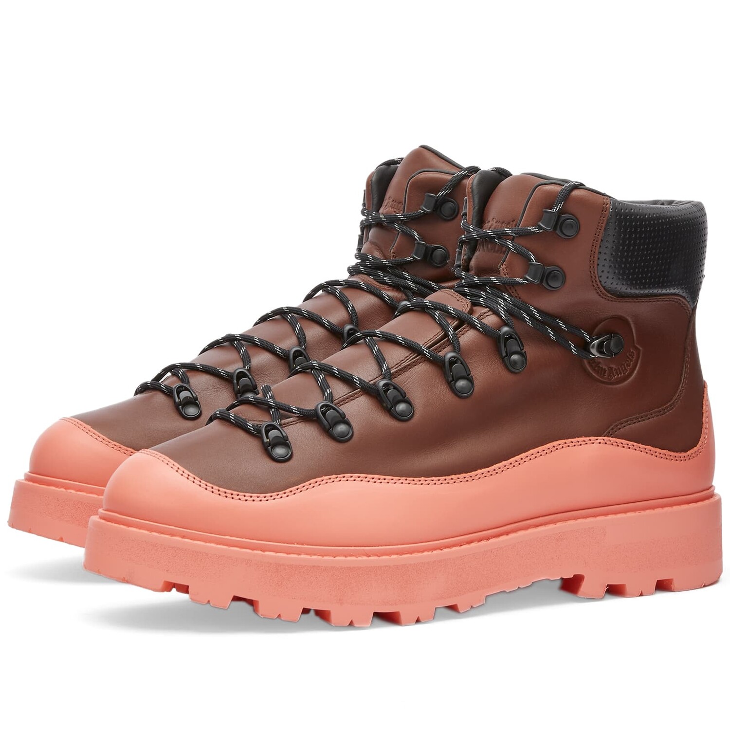 

Ботинки Moncler Genius X Palm Angels Peka Trek Hiking Boots, цвет Brown/Orange