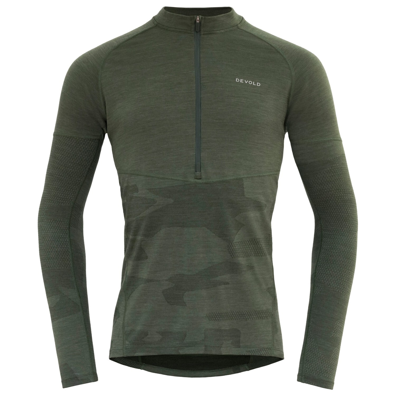 

Велосипедный трикотаж Devold Standal Merino Shirt Zip Neck, цвет Forest