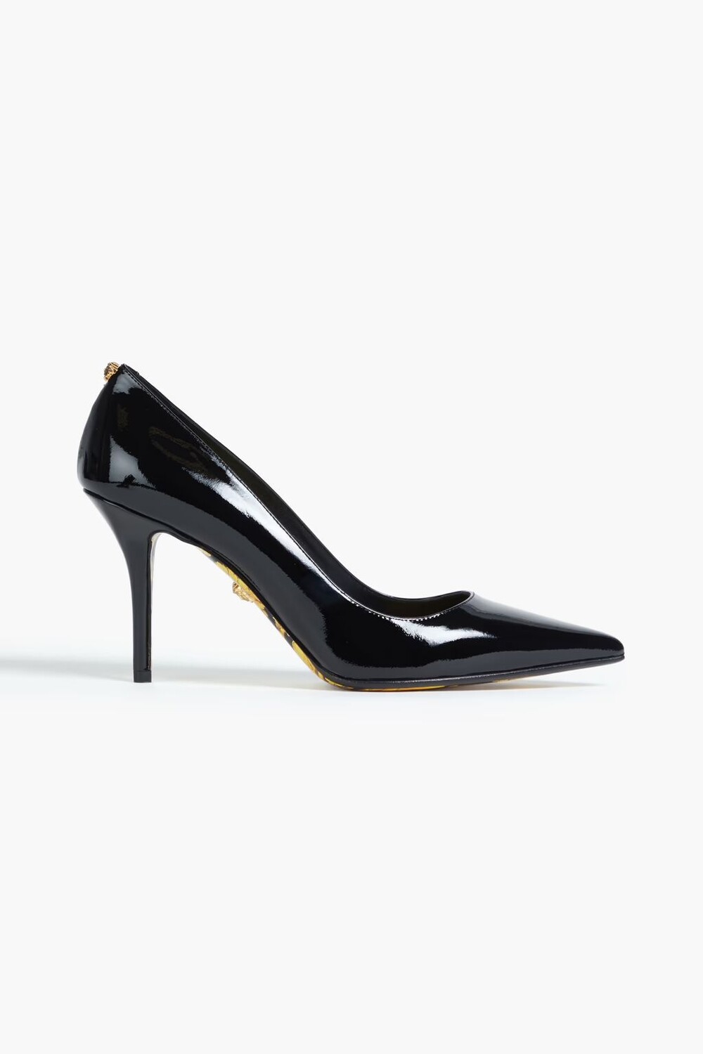 

Декорированные лакированные туфли Versace, черный