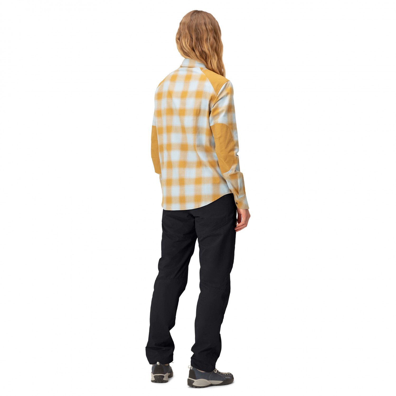 

Рубашка Norrøna Women's Svalbard Flannel Shirt, цвет Orange Alert/Rooibos Tea