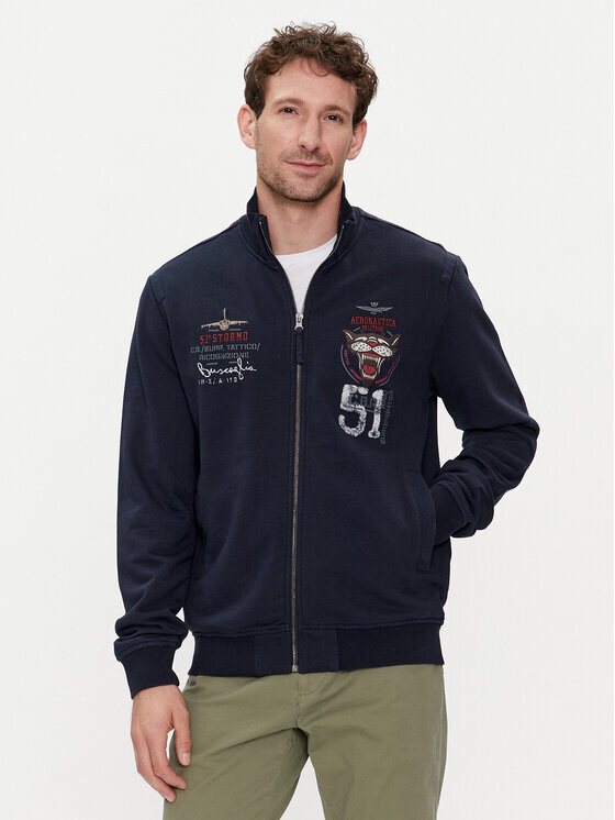 

Свитер стандартного кроя Aeronautica Militare, синий