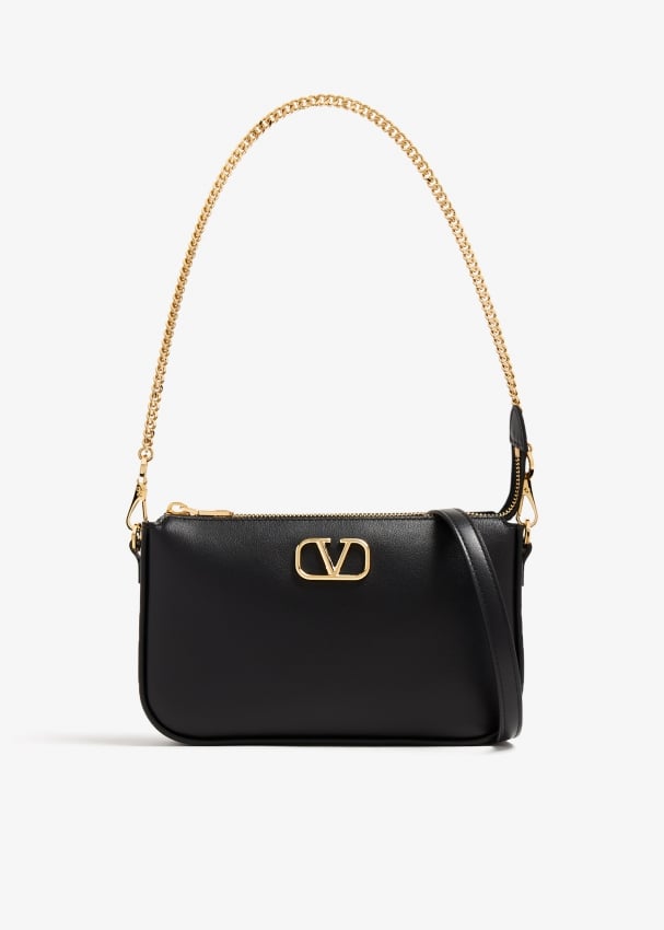 Сумка кросс-боди Valentino Garavani Mini VLogo Signature, черный женская сумка через плечо со съемным ремешком