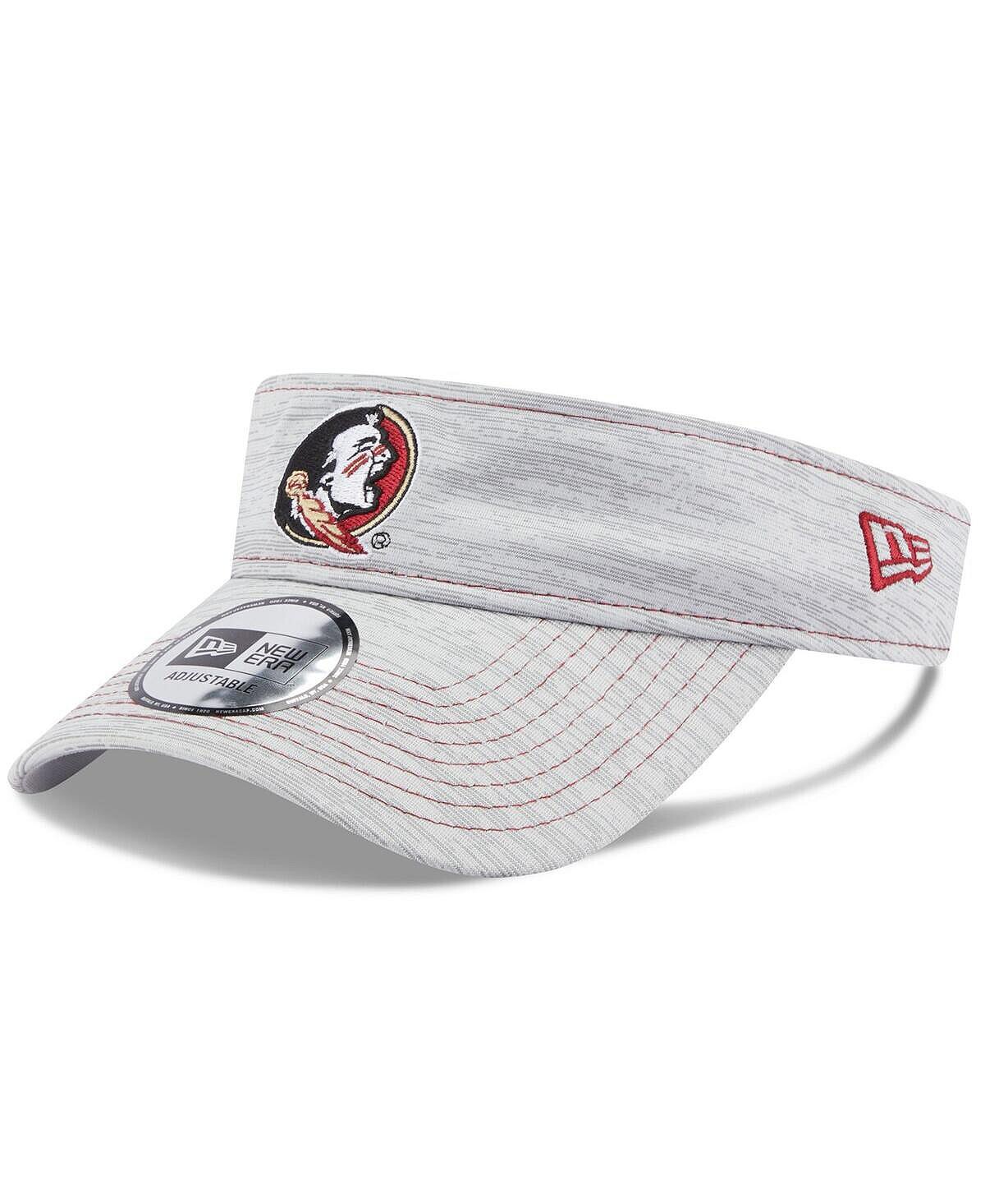 

Мужские серые регулируемые козырьки с логотипом Florida State Seminoles New Era