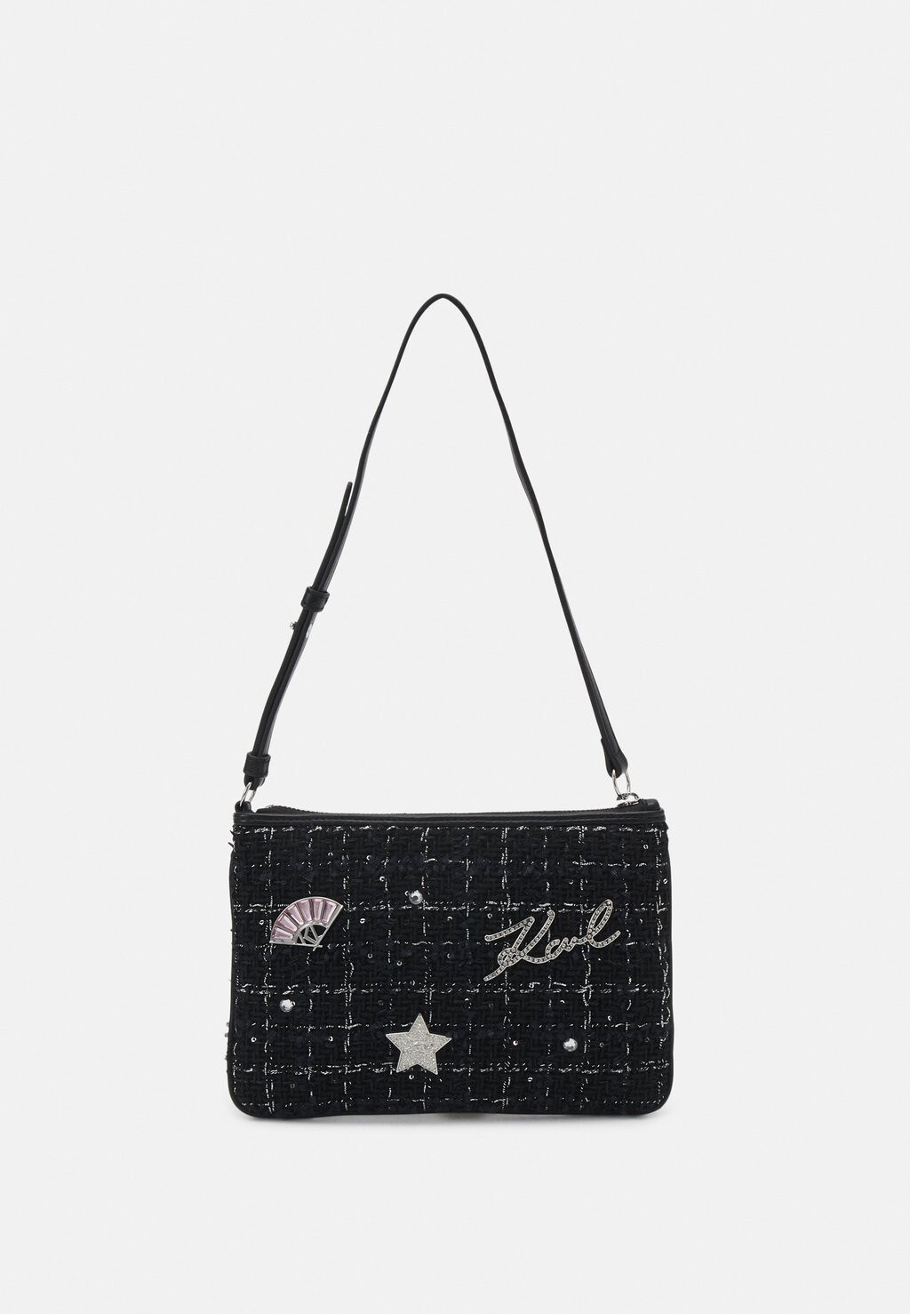 

Сумка для переноски KARL LAGERFELD K/SKUARE POUCH, цвет black/white