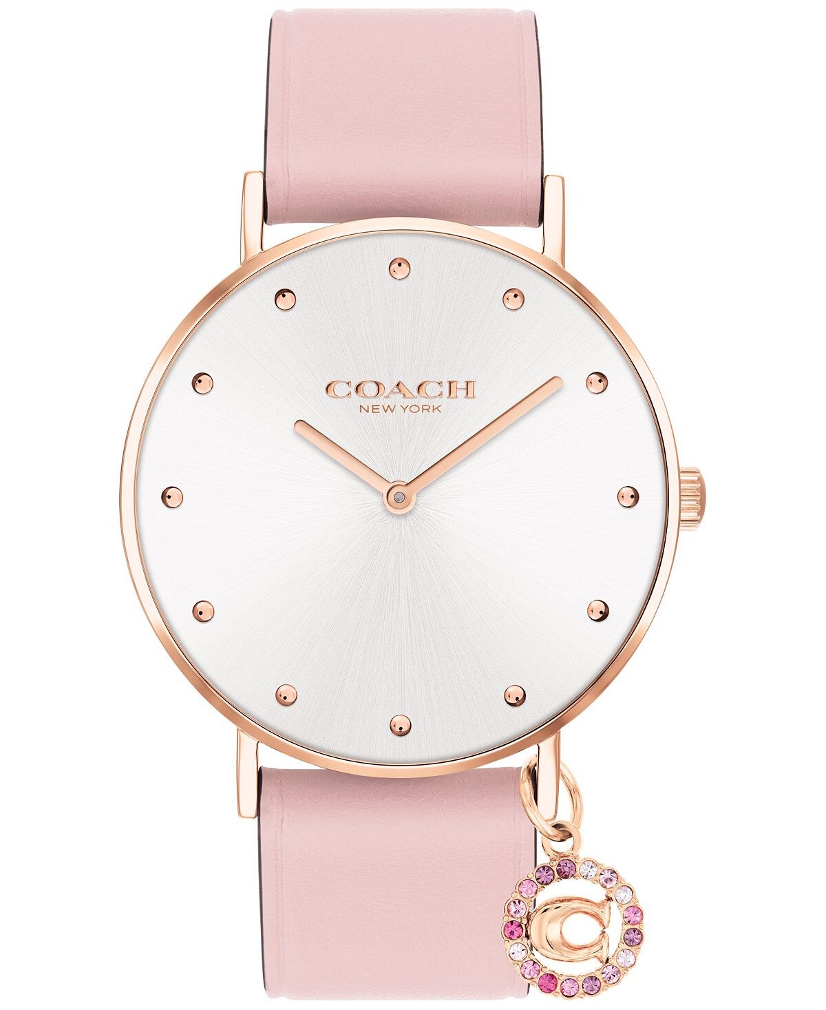 

Женские часы Perry Blossom с кожаным ремешком, 36 мм COACH, розовый