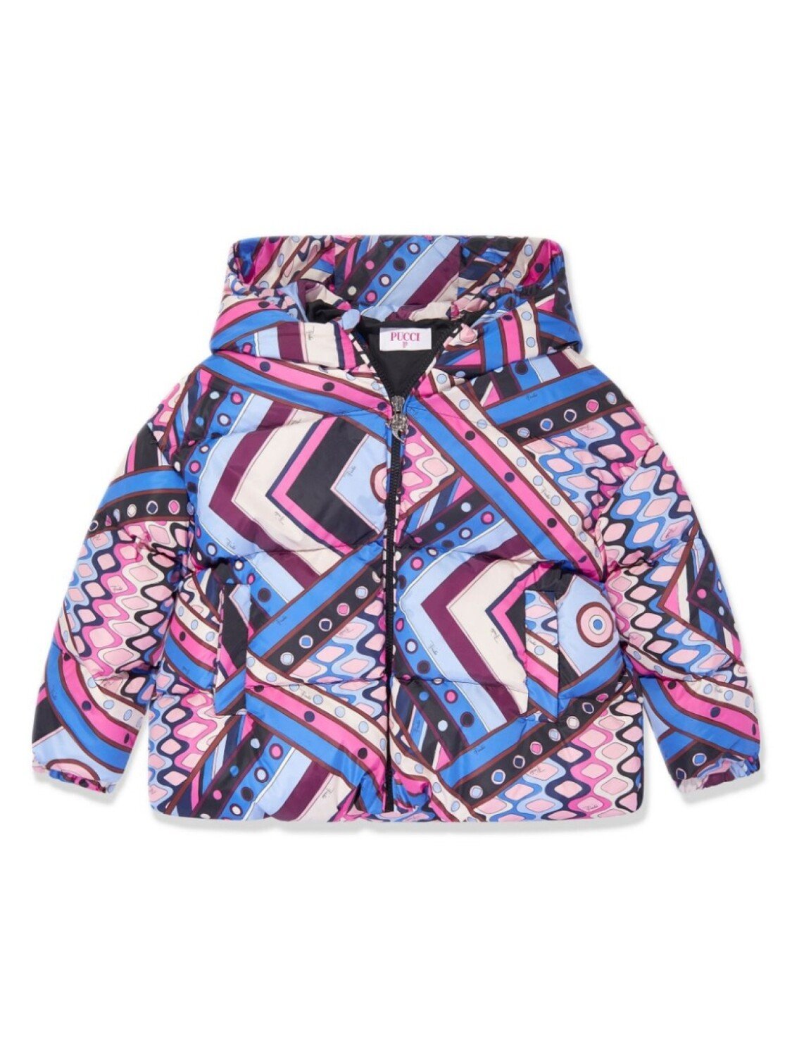 

PUCCI Junior стеганая куртка Vivara, синий