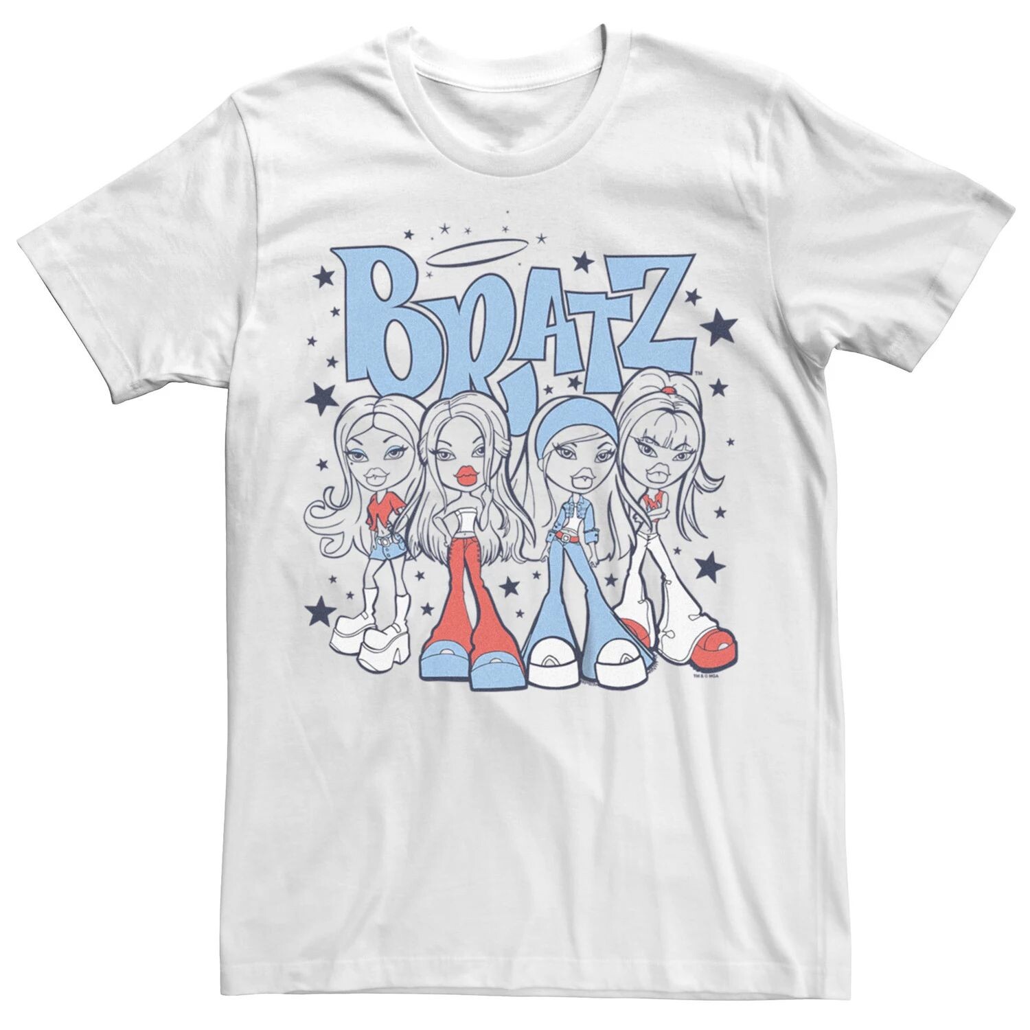 

Футболка с рисунком бойфренда для юниоров Bratz Only Girls Club Group Shot Licensed Character