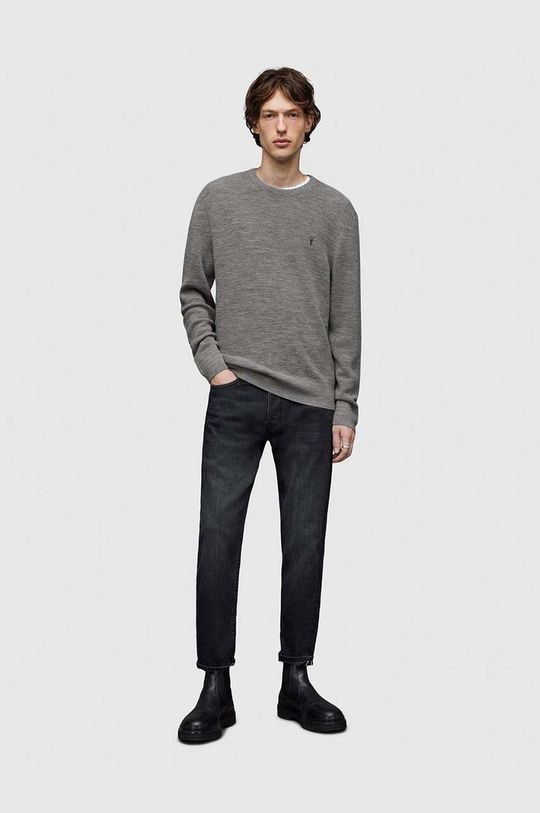 Шерстяной свитер AllSaints, серый
