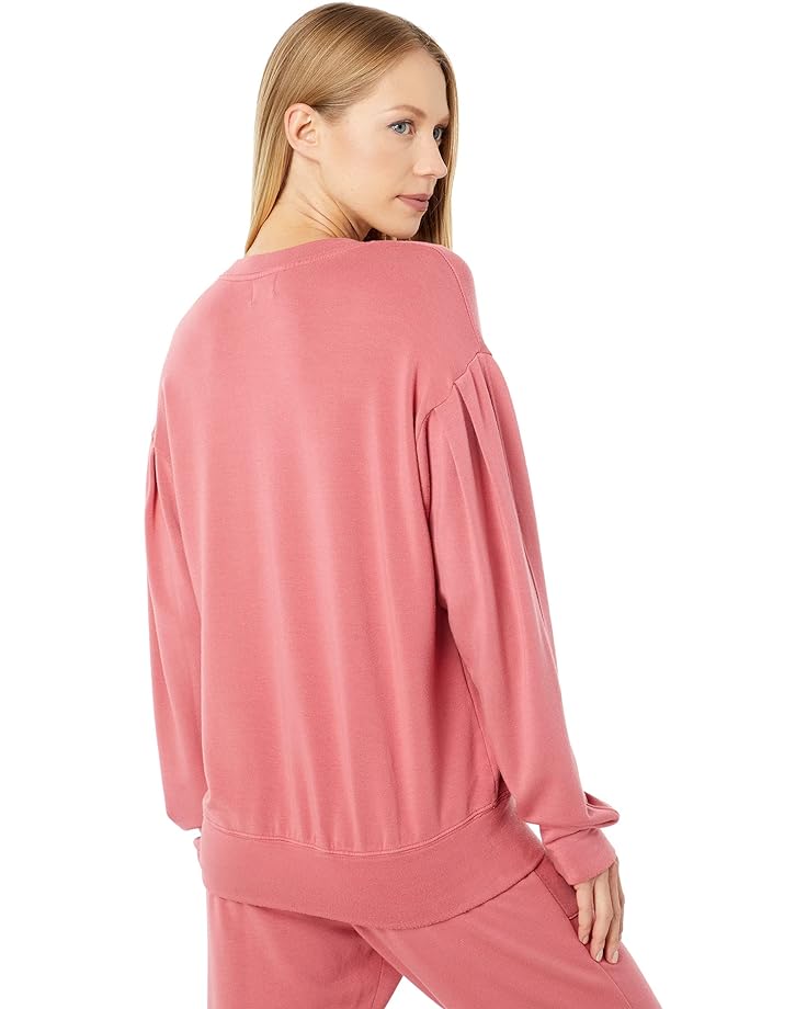 цена Толстовка SUNDRY Pleated Sleeve Cotton Modal Sweatshirt, ржавый