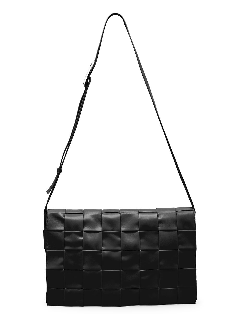 

Кожаная сумка Borsa Intrecciato Bottega Veneta, черный