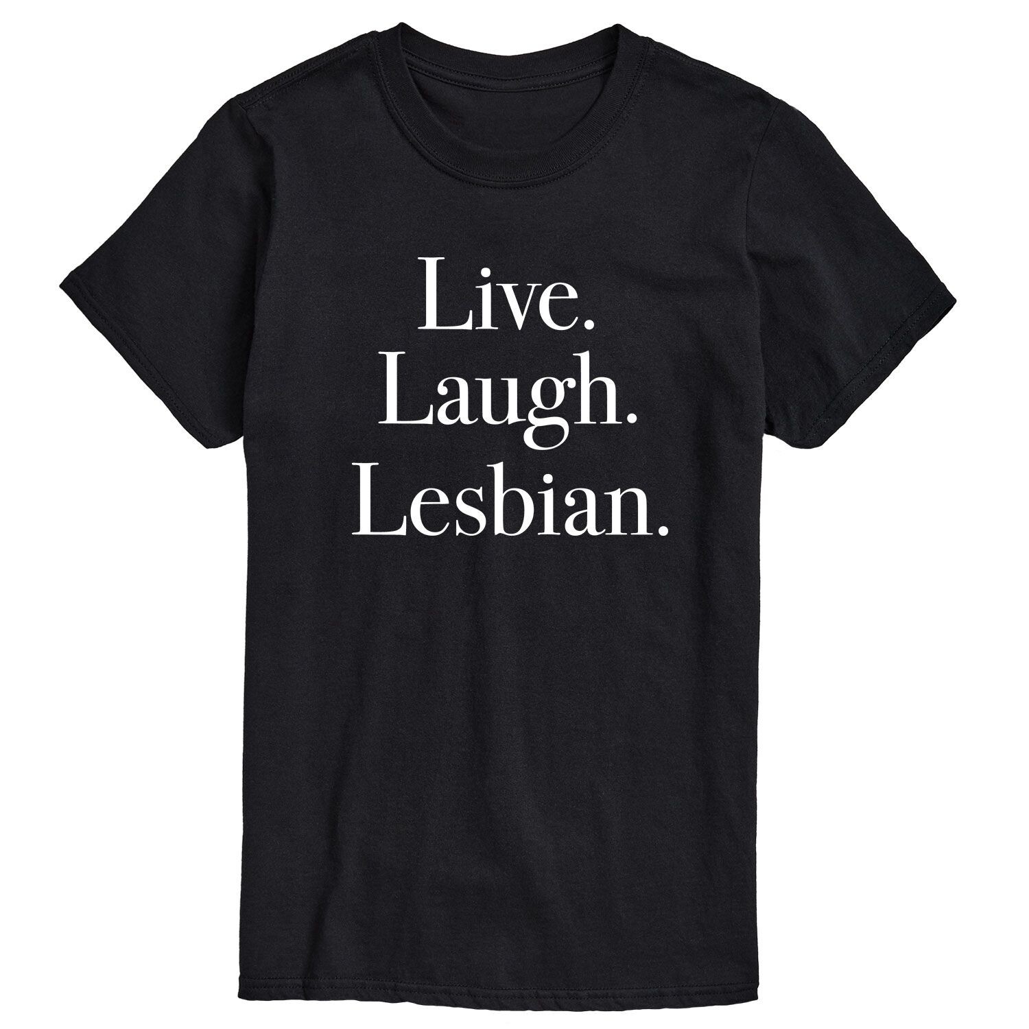 

Мужская футболка с рисунком Live Laugh Lesbian Licensed Character