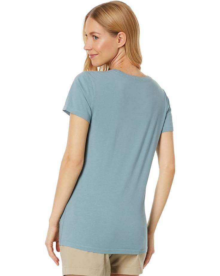 

Футболка Life is Good Flower of Hearts Short Sleeve Crusher Tee, цвет Smoky Blue