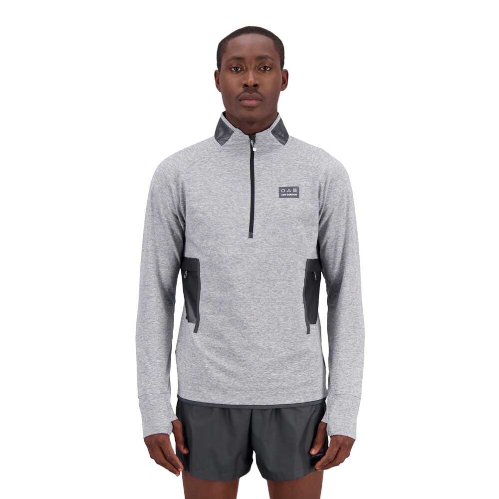 

Толстовка New Balance Impact AT Spinnex Half Zip, серый