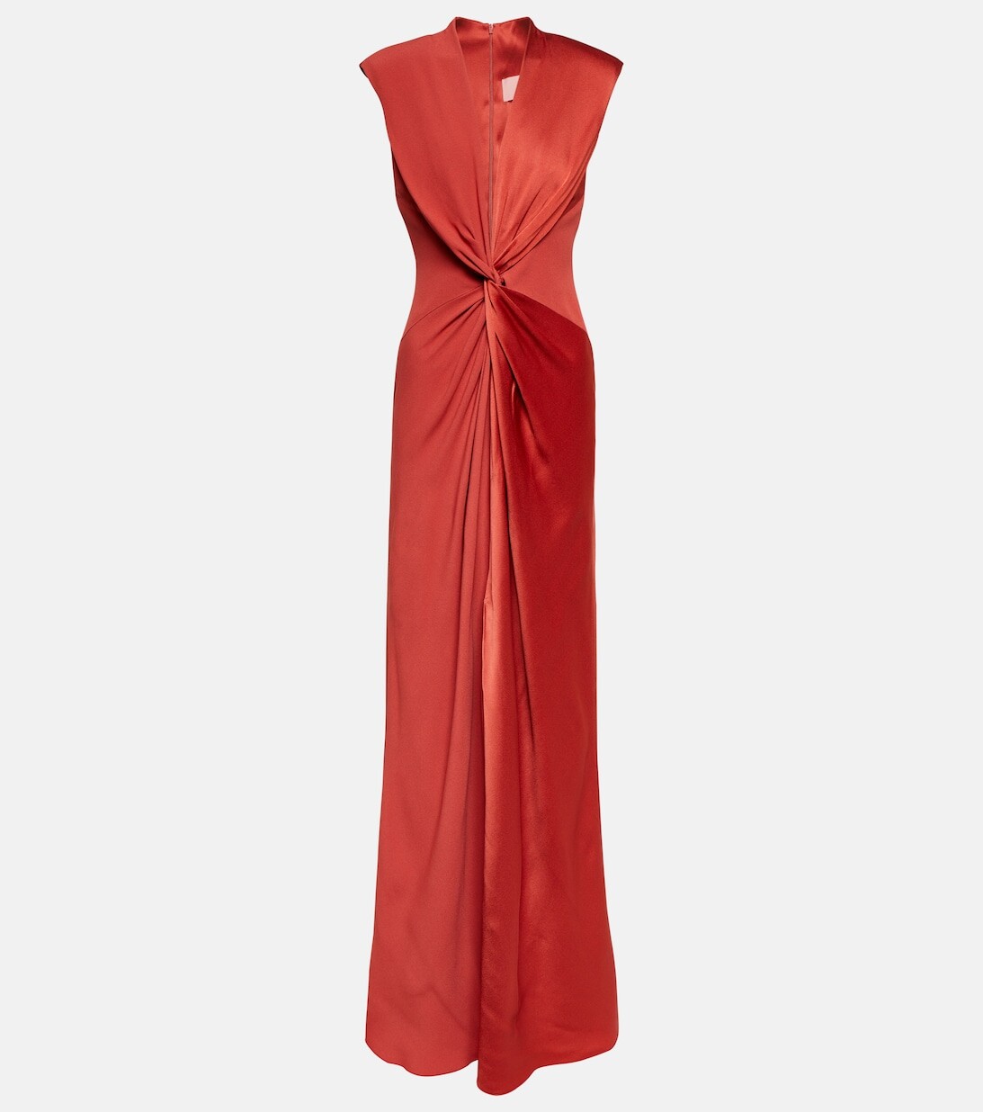 

Свадебное платье макси Pilard со сборками MAX MARA, красный