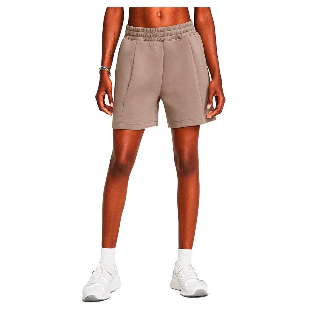 

Шорты Under Armour Unstoppable Fleece Pleated, бежевый