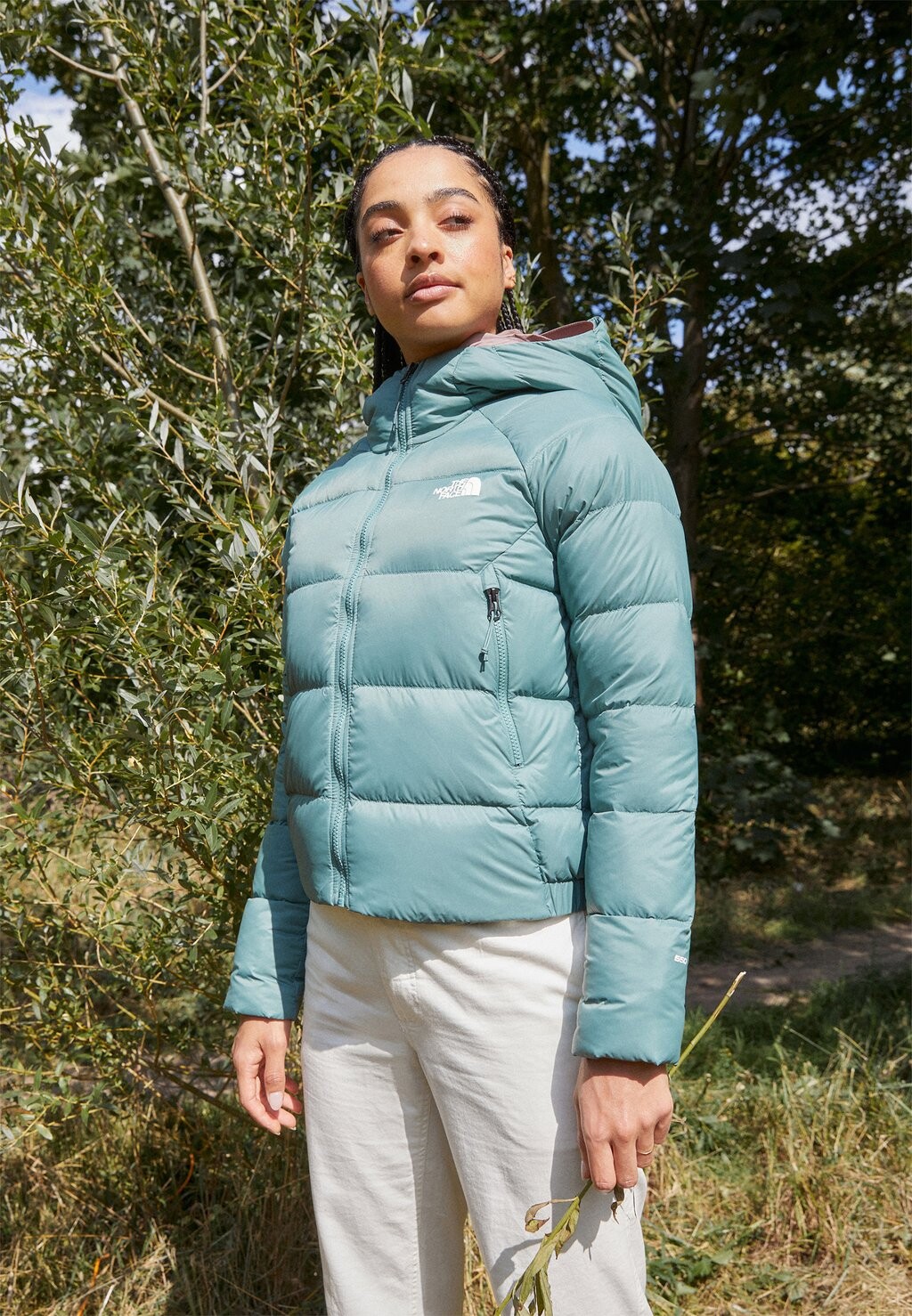 

Пуховик HYALITE HOODIE The North Face, тёмно-шалфейный