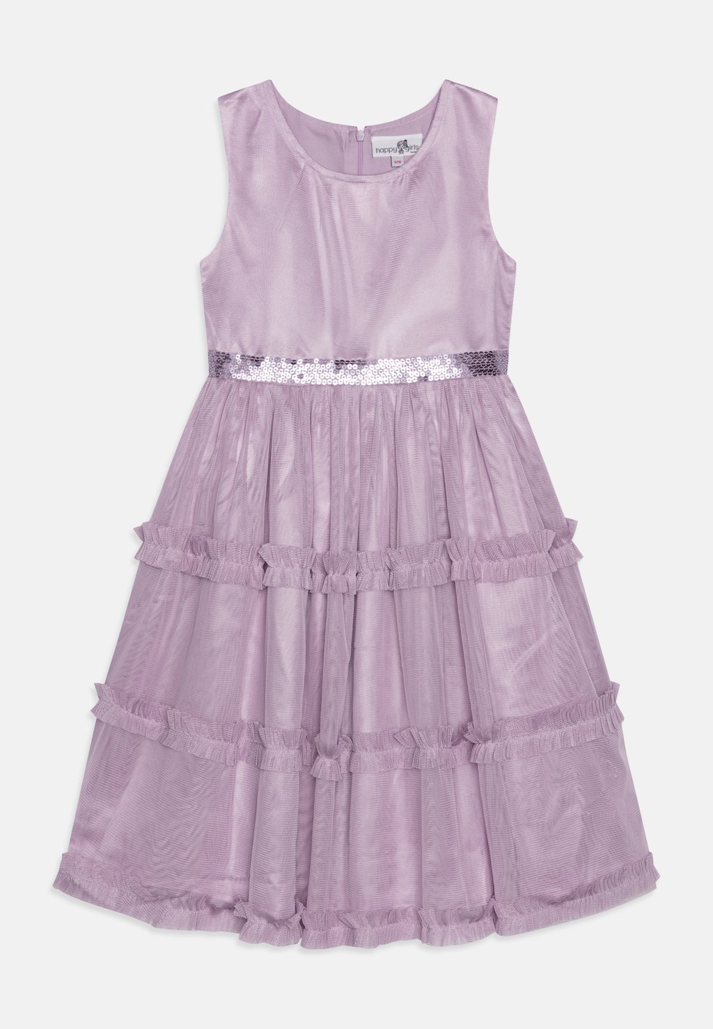 Коктейльное/праздничное платье PARTY DRESS WITH RUFFLES AND SEQUINS happy girls, цвет lavender frost