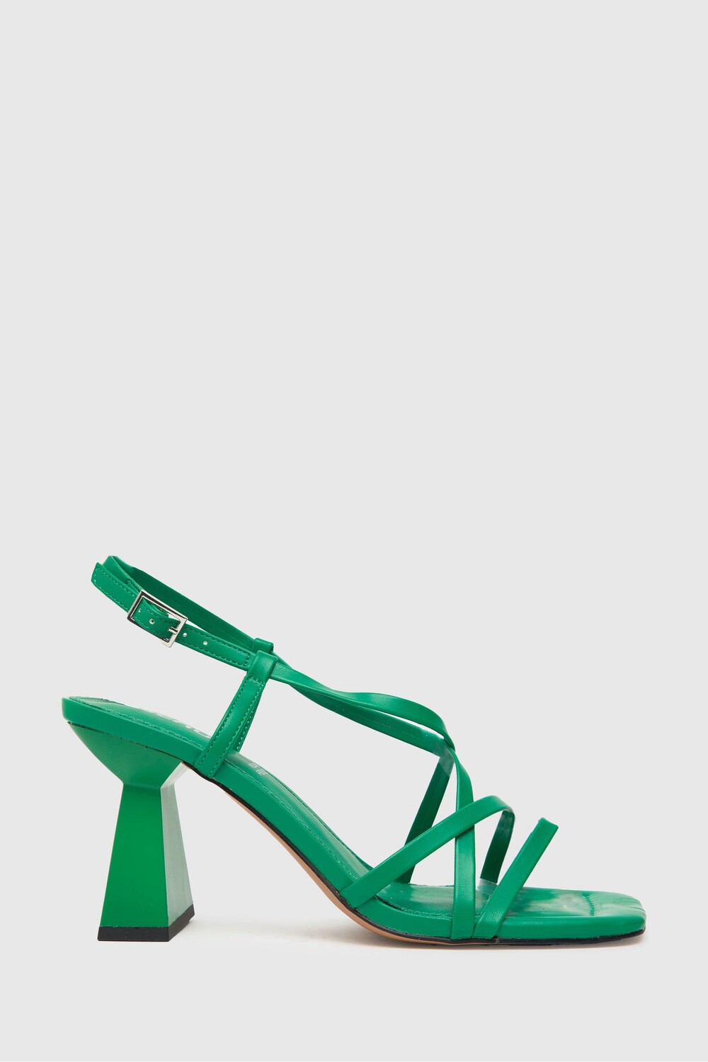 

Босоножки Scarlett на блочном каблуке и расклешенными штанинами Schuh, зеленый