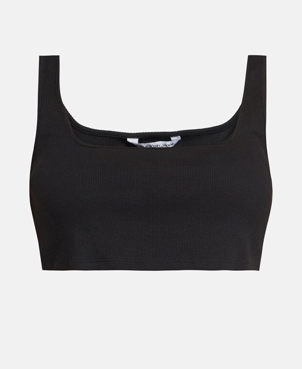 

Укороченный топ Calvin Klein, черный