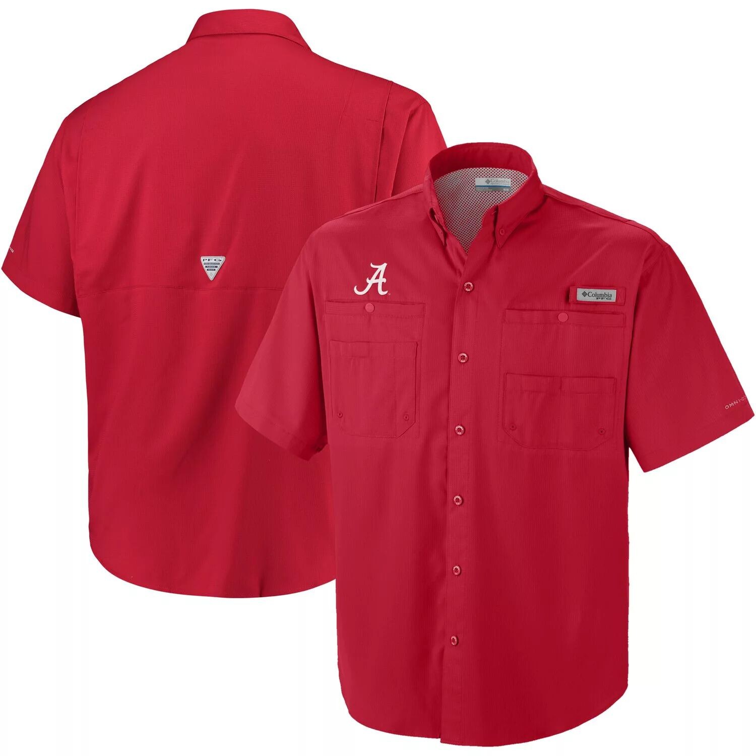 

Мужская рубашка на пуговицах Columbia Crimson Alabama Crimson Tide Big & Tall Collegiate Tamiami