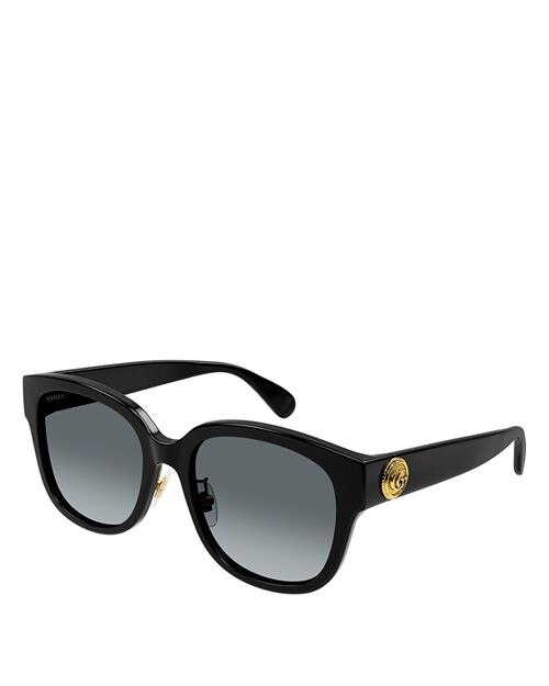 

Круглые солнцезащитные очки, 55 мм Gucci, цвет Black