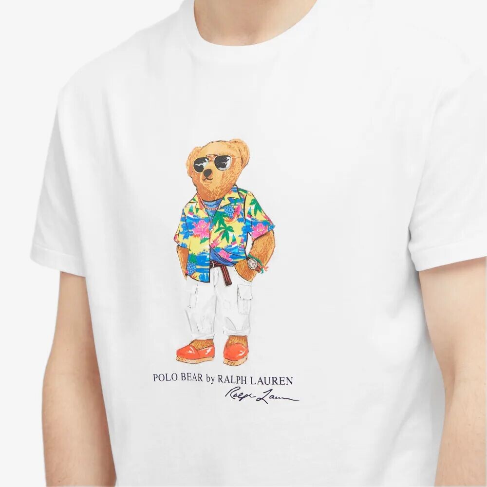 

Polo Ralph Lauren Футболка с медведем Beach Club, белый