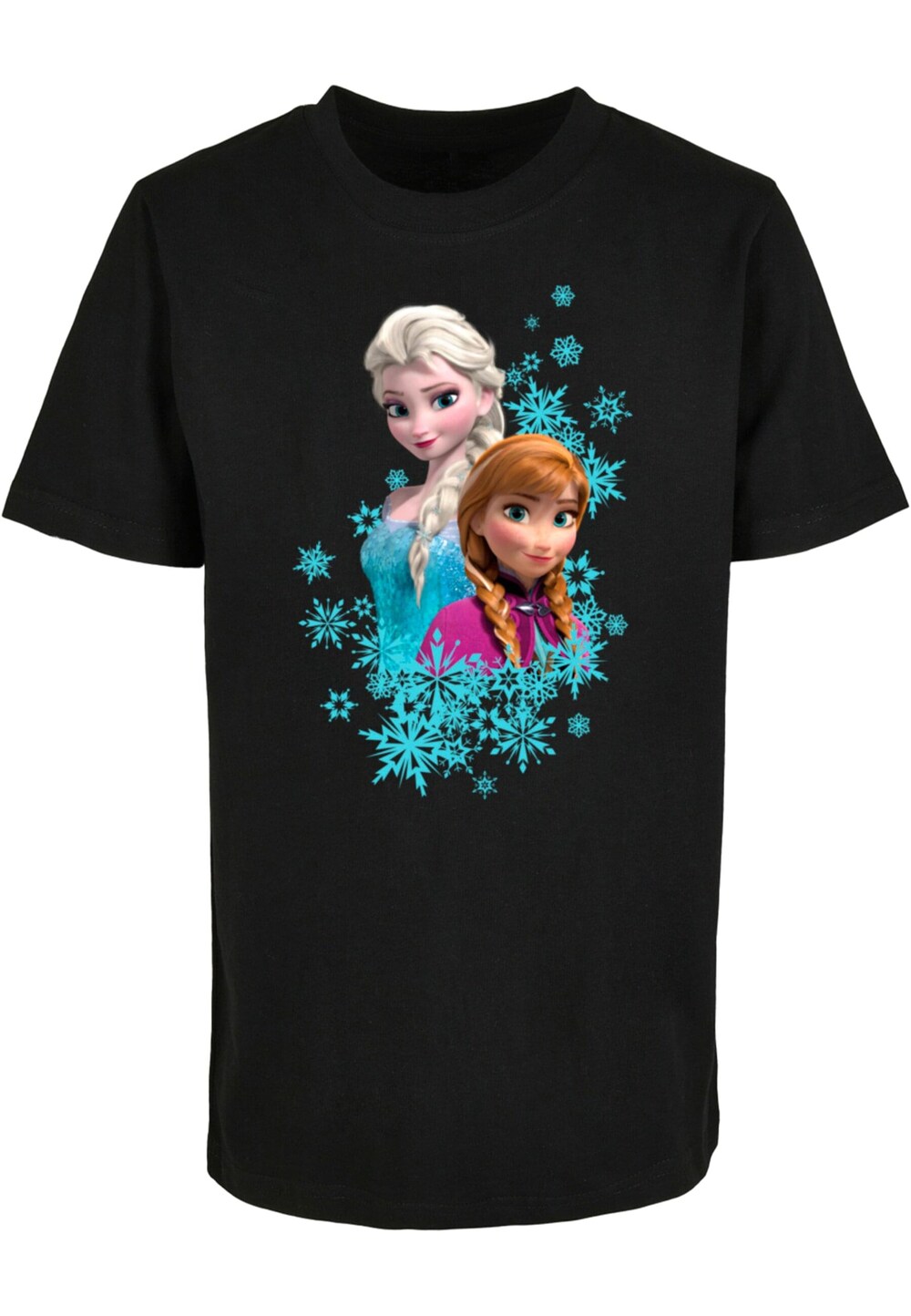 цена Футболка ABSOLUTE CULT Frozen - Elsa And Anna Sisters, черный