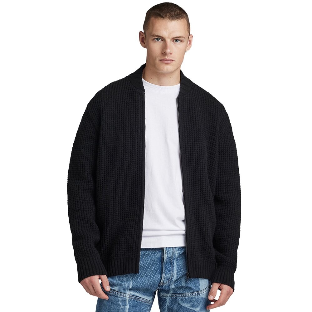 

Свитер G-Star Chunky Half Zip, черный