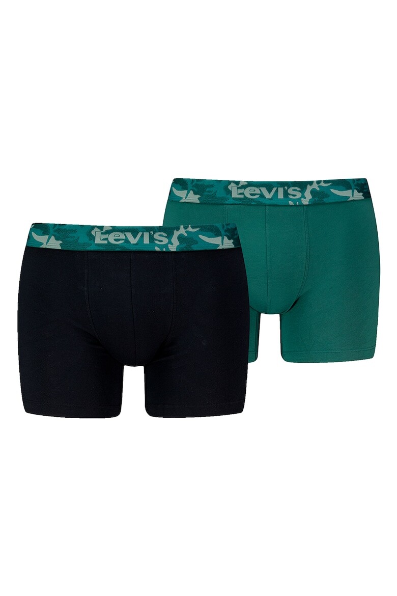 

Боксеры с хлопком, 2 пары Levi'S, зеленый