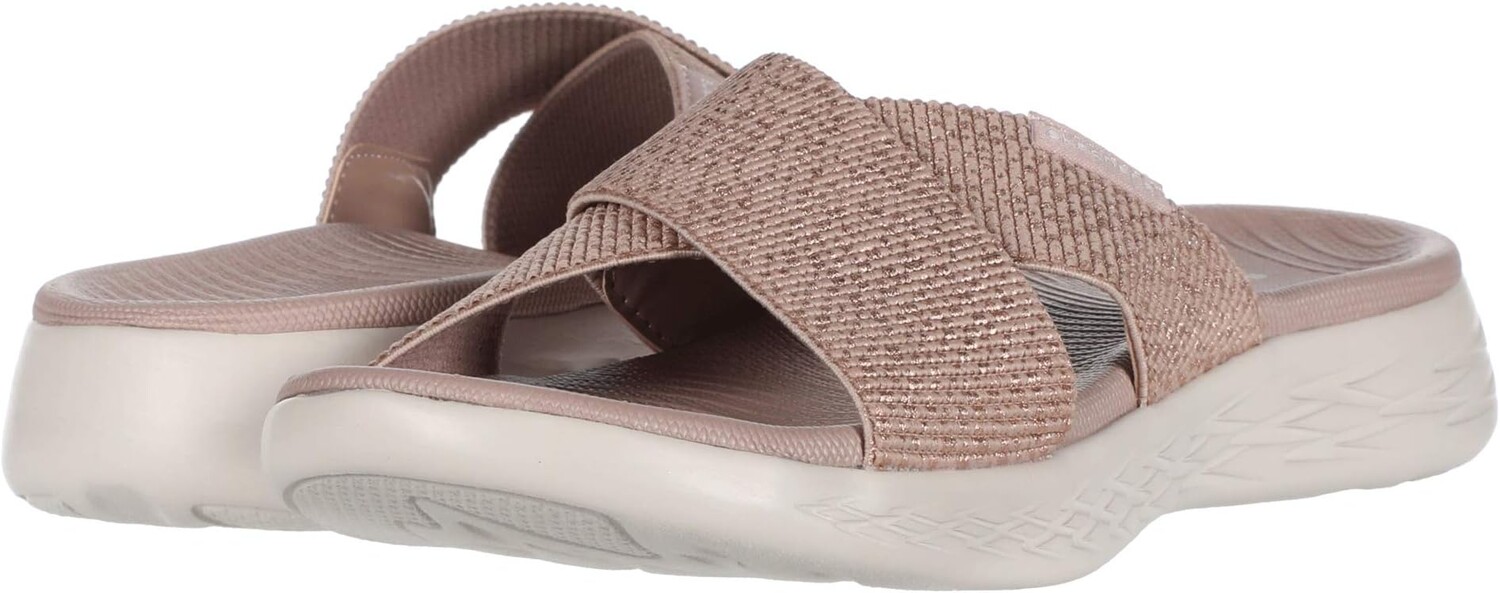 

Сандалии на плоской подошве On-The-Go 600 - Glistening SKECHERS Performance, цвет Rose Gold