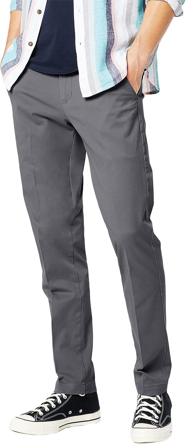 

Брюки Slim Fit Workday цвета хаки Smart 360 Flex Dockers, цвет Blackened Pearl