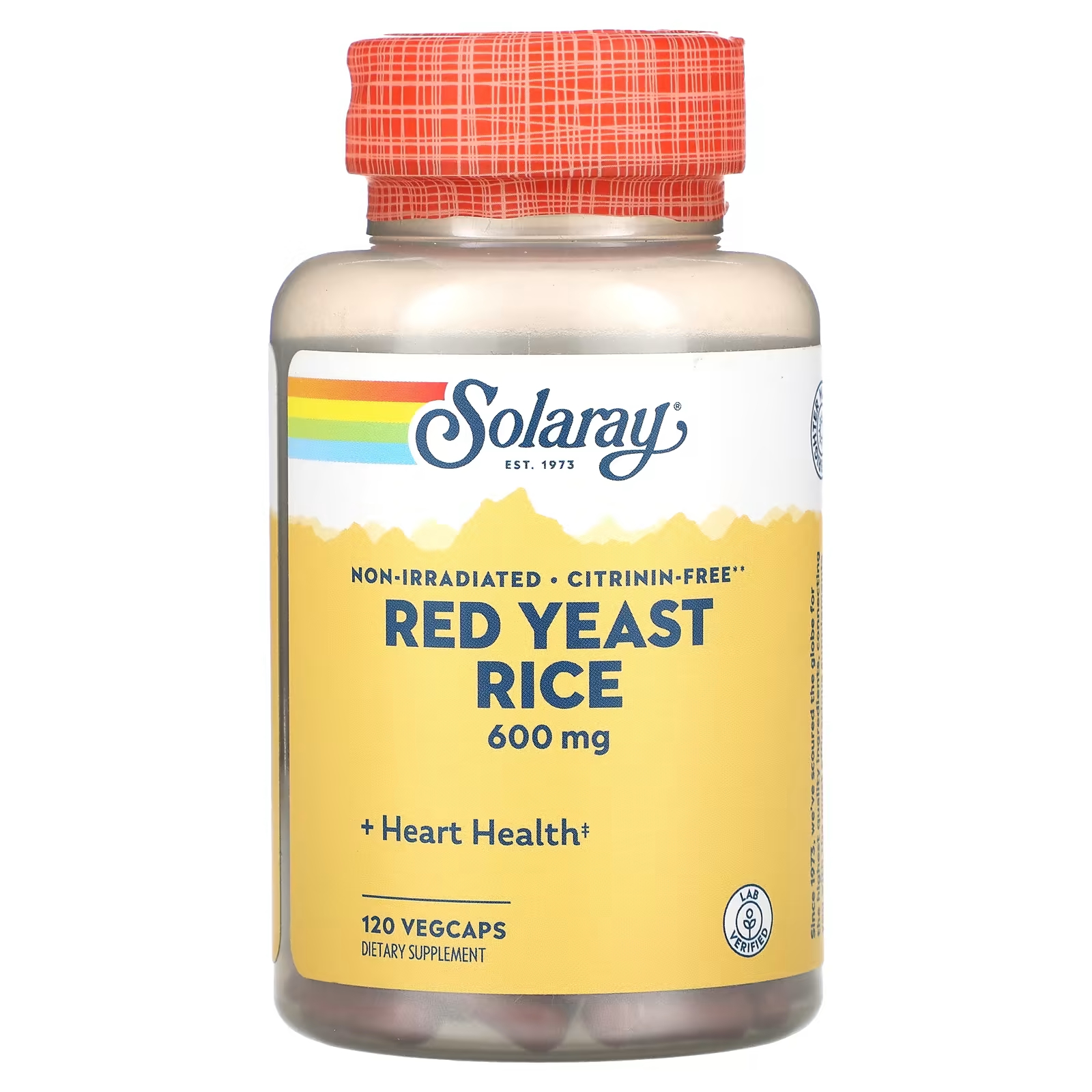Solaray Красный дрожжевой рис 600 мг 120 растительных капсул amazing nutrition красный дрожжевой рис 600 мг 120 капсул
