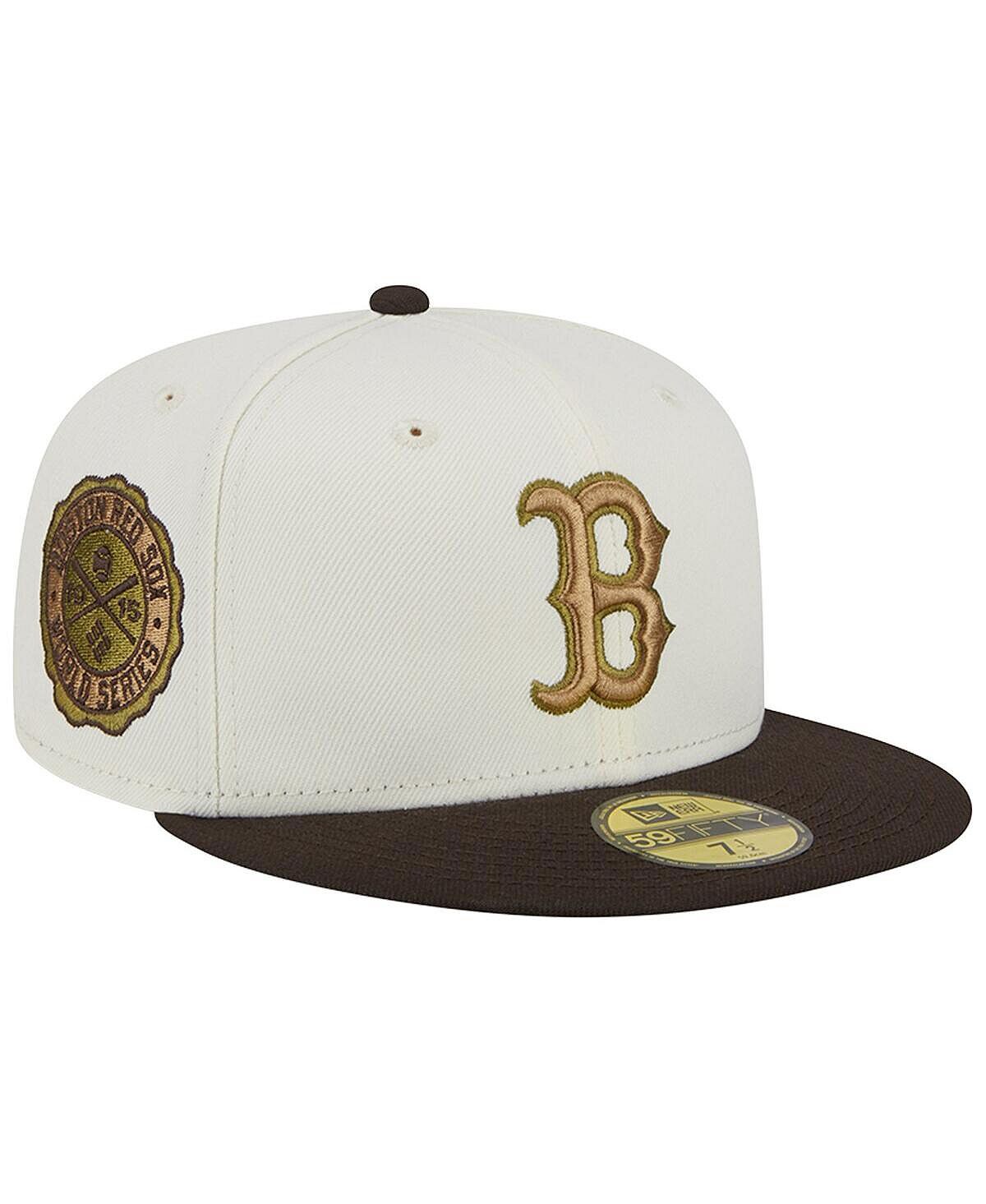 

Мужская белая, коричневая приталенная шляпа Boston Red Sox 1915 World Series 59FIFTY New Era
